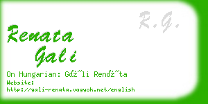 renata gali business card